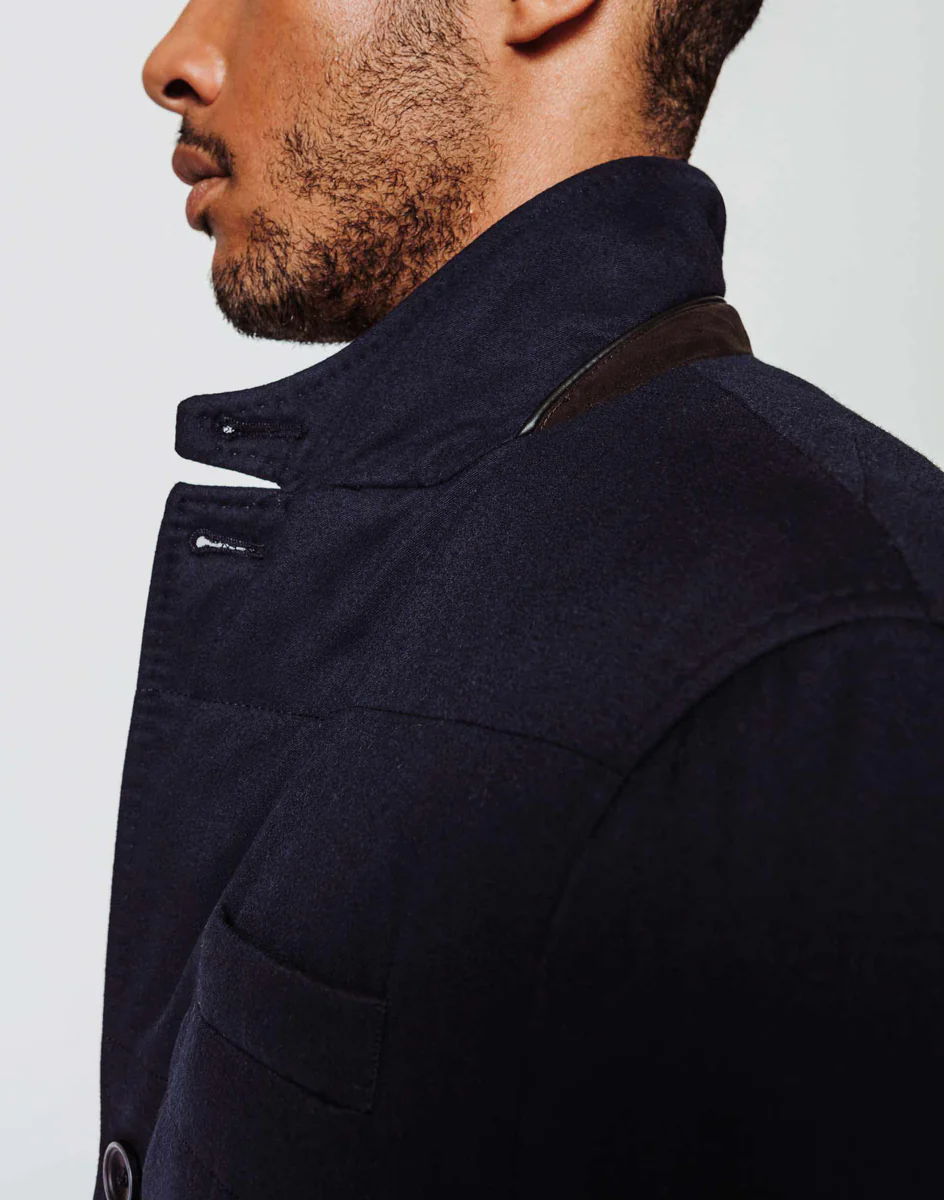 Veste casual matelassée navy
