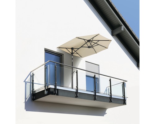 Schneider Salerno Mezza parasol, 150 x 150 cm, naturel