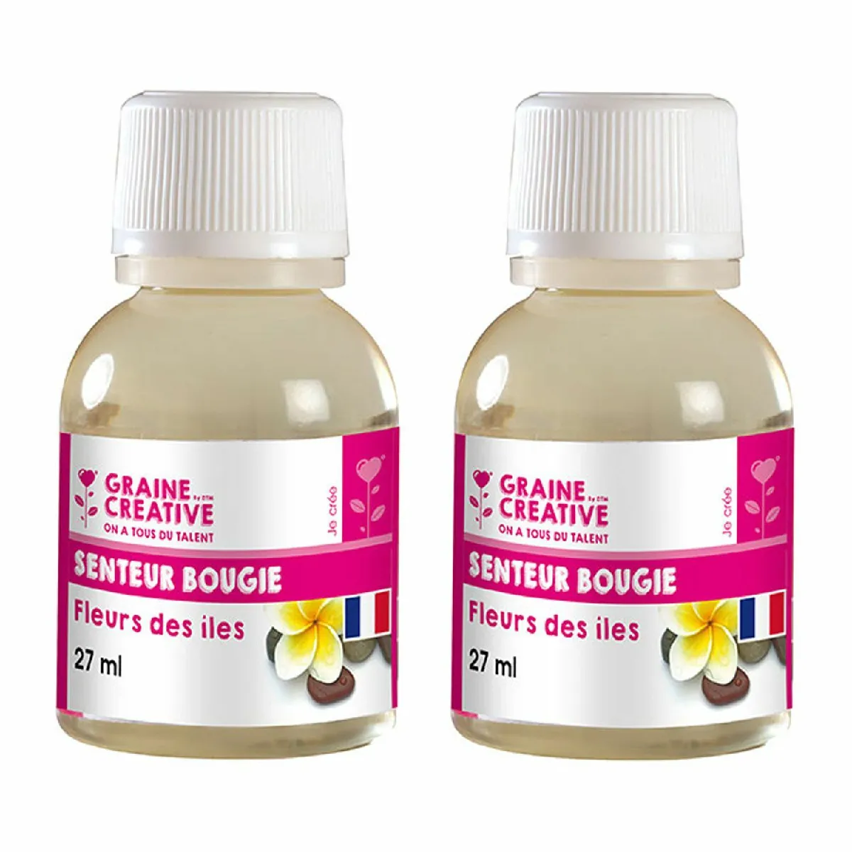 Graines Créatives Parfum Bougie Fleurs des Îles