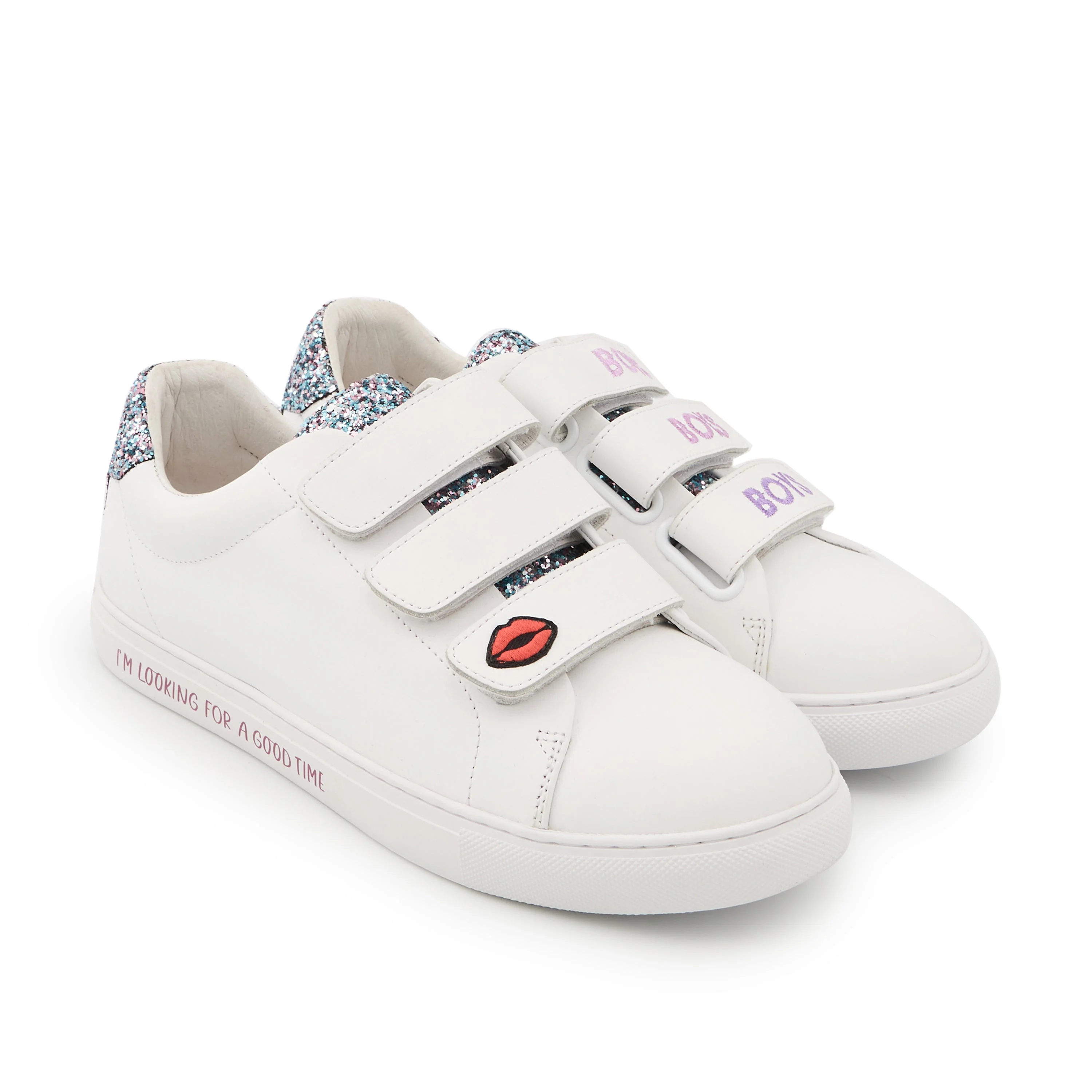 EDITH BOYS - Sneakers en cuir | Blanc