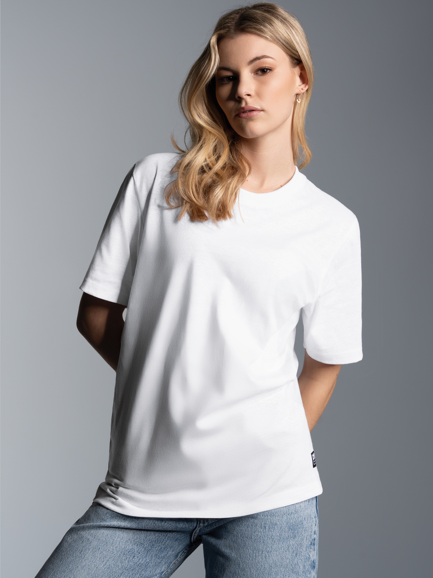 Heavy T-Shirt aus 100% recycelter Baumwolle Weiss