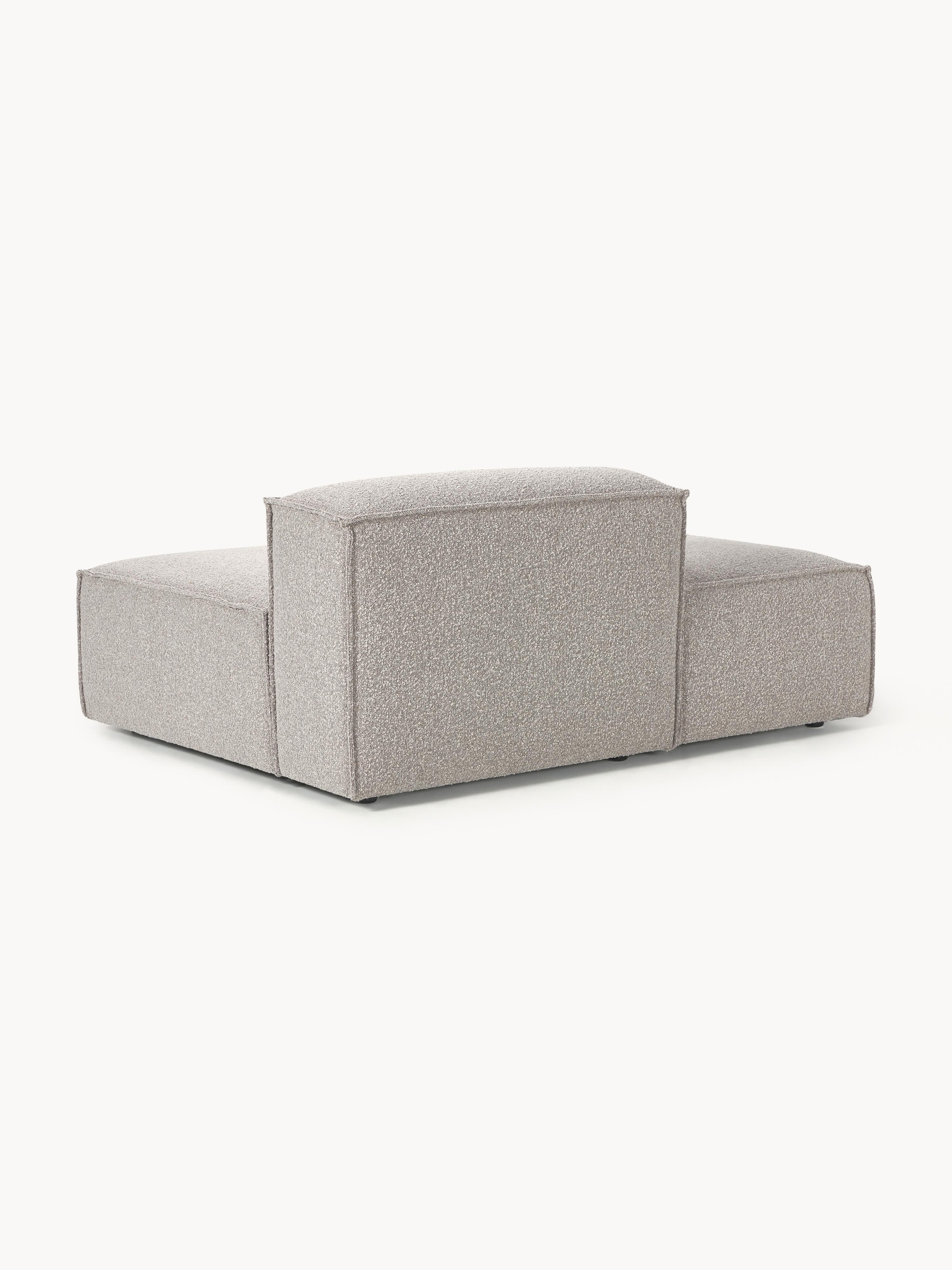 Chaise longue module Lennon van bouclé