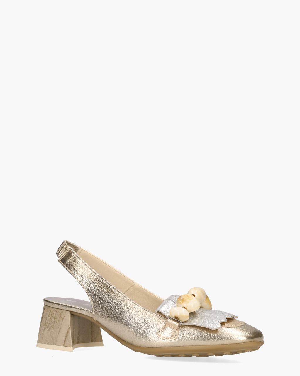Hispanitas HV253945 Goud Dames Slingbackloafers
