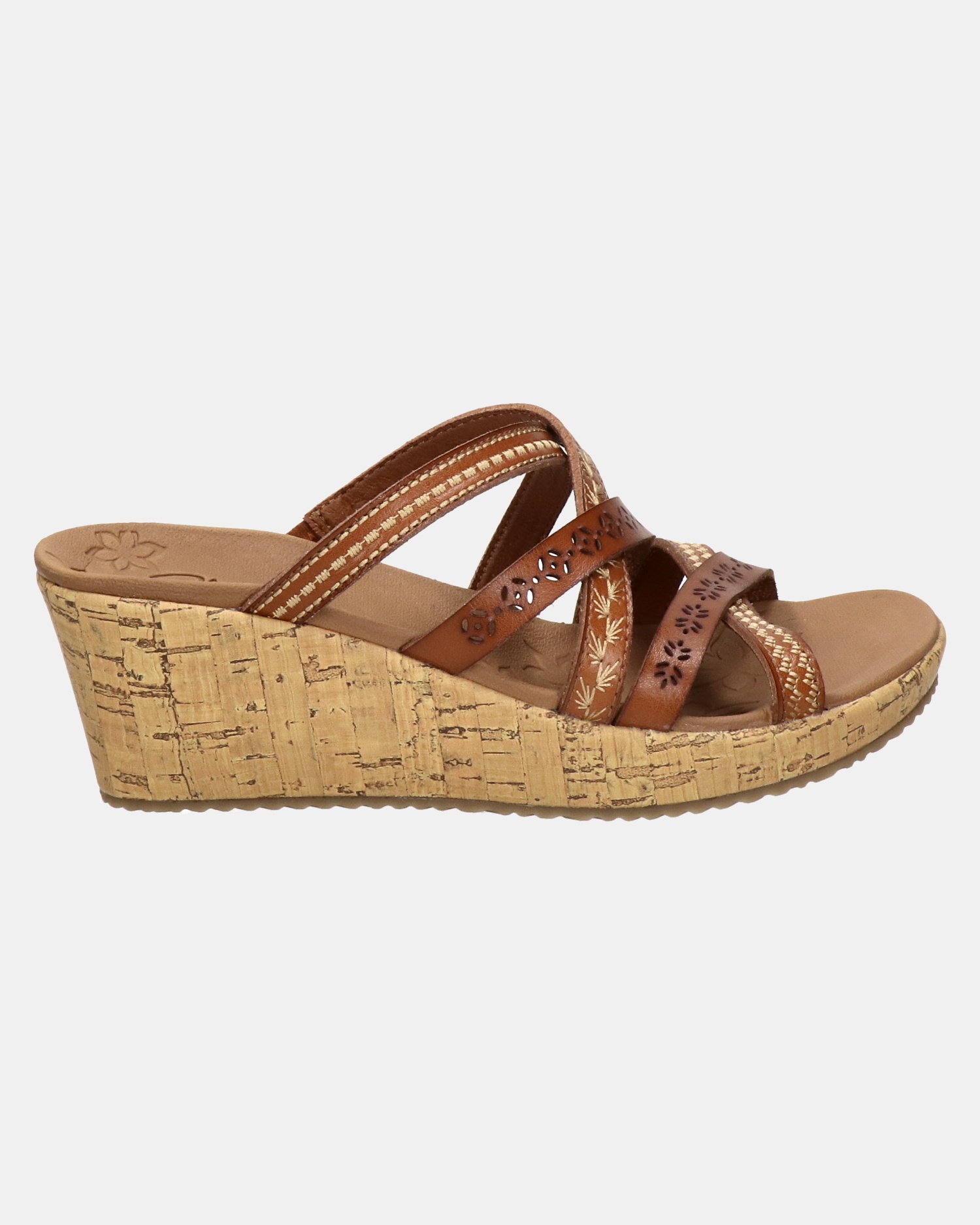 Skechers Luxe Foam Sleehak  - cognac