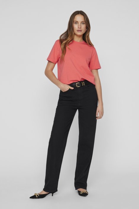 Vila roze dames t-shirt