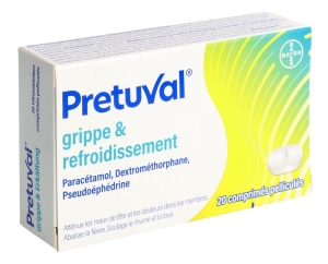 PRETUVAL Grippe und Erkältung Filmtabletten, 20 Stück