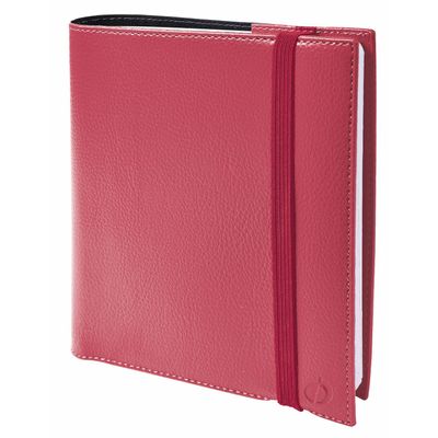 Agenda à élastique Time&Life Medium - 1 semaine sur 2 pages - 16 x 16 cm - rose irisé - Quo Vadis