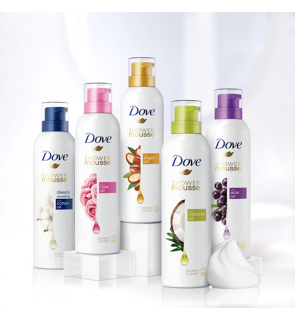 Dove Shower mousse cotton oil (200 ml)