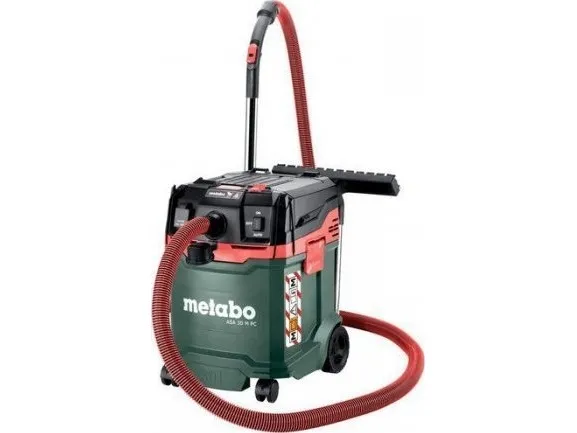 Metabo ASA 30 M PC, 1200 W, Tromle vakuum, Tør&våd, 30 L, 78 dB, Sort, Grøn, Rød
