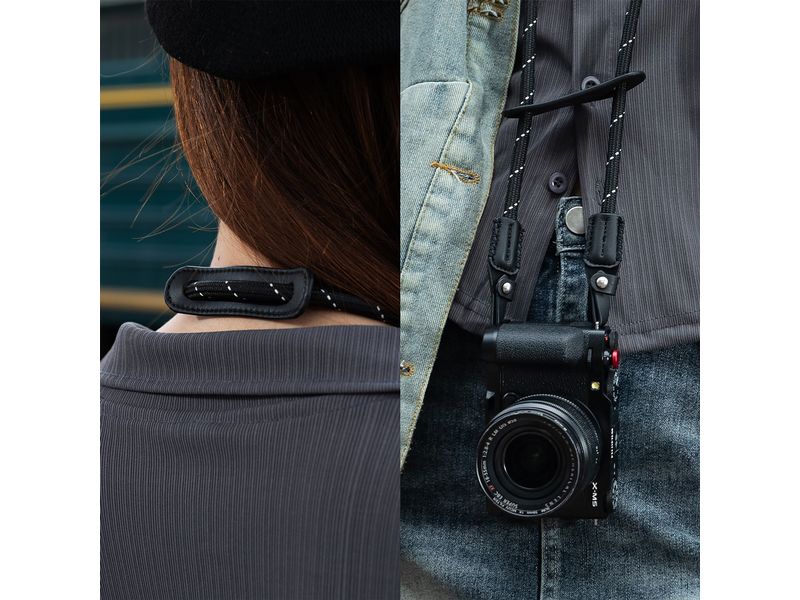Smallrig Universal Braided Shoulder Strap Schwarz Kameragurt mit einer Tragkraft bis zu 10 kg