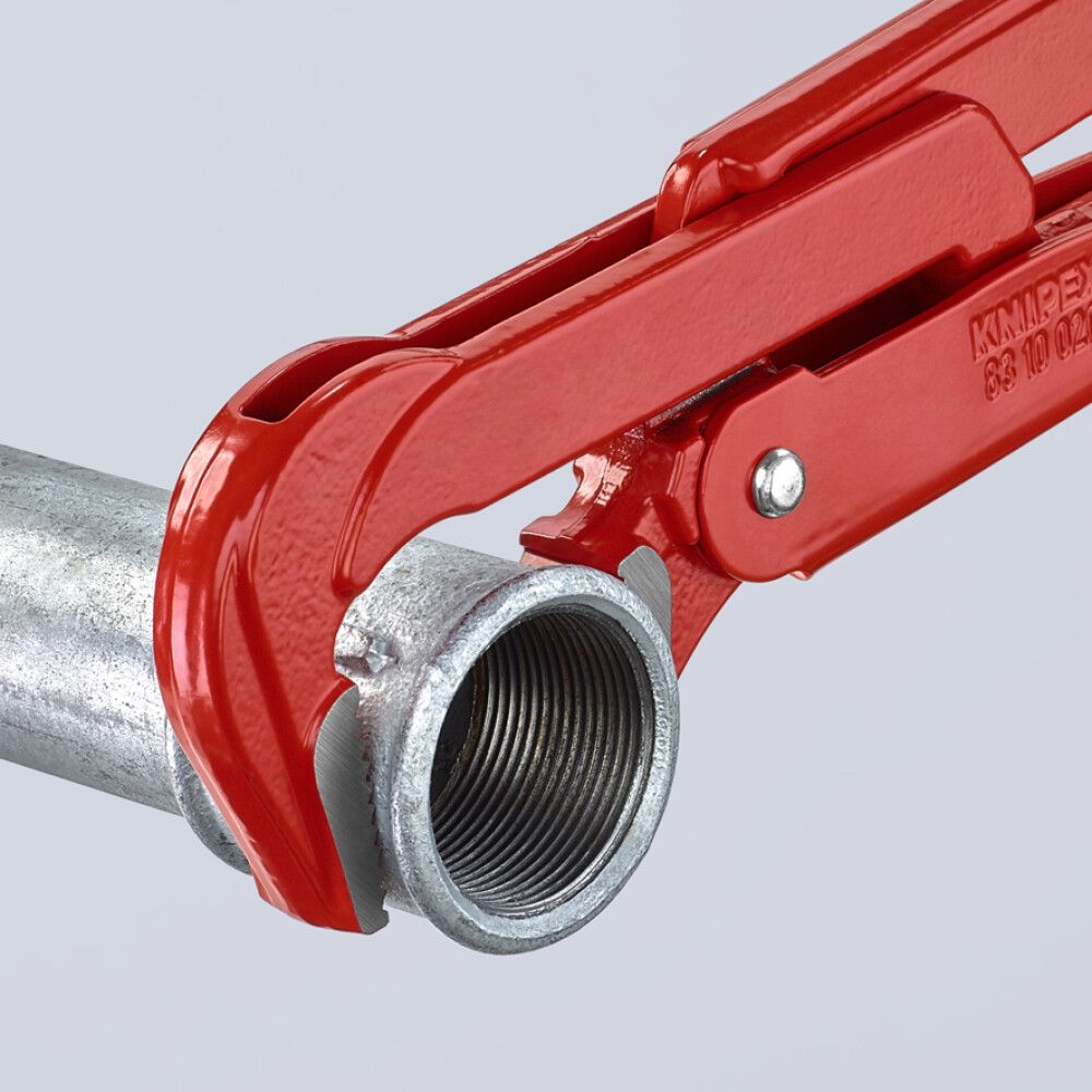 RØRTANG 90° RØDT PULVERBELAGT 560 MM