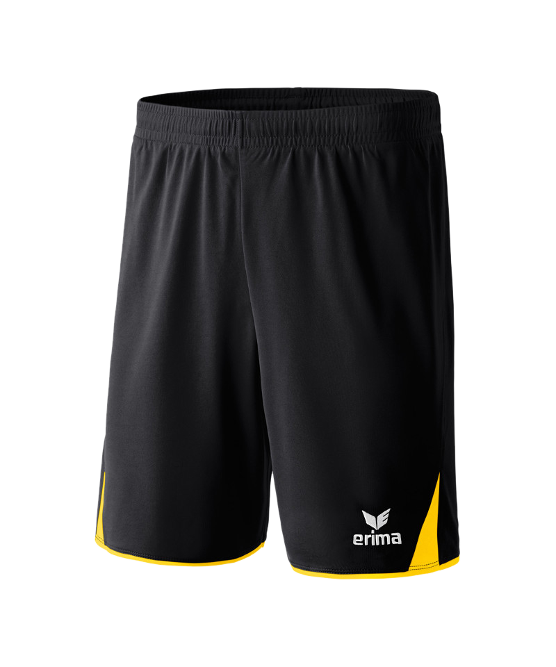 Erima 5-Cubes Short Schwarz Gelb