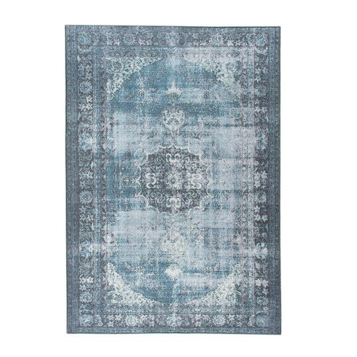 Vintage vloerkleed - Estate Medaillon Blauw/Groen