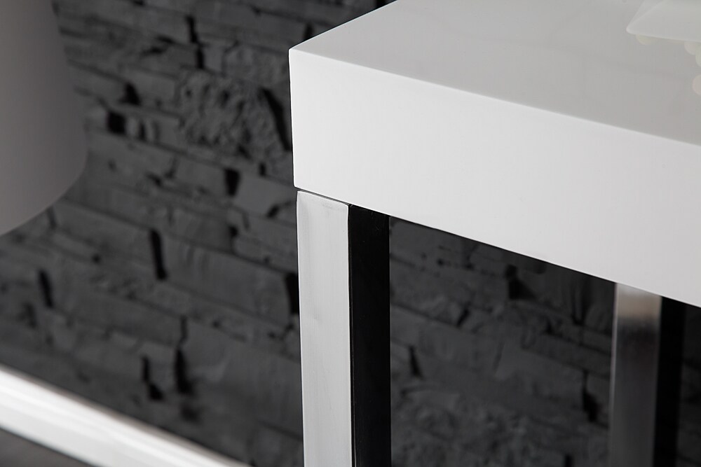 riess-ambiente Konsole WHITE DESK - 120cm weiß Hochglanz Bürotisch