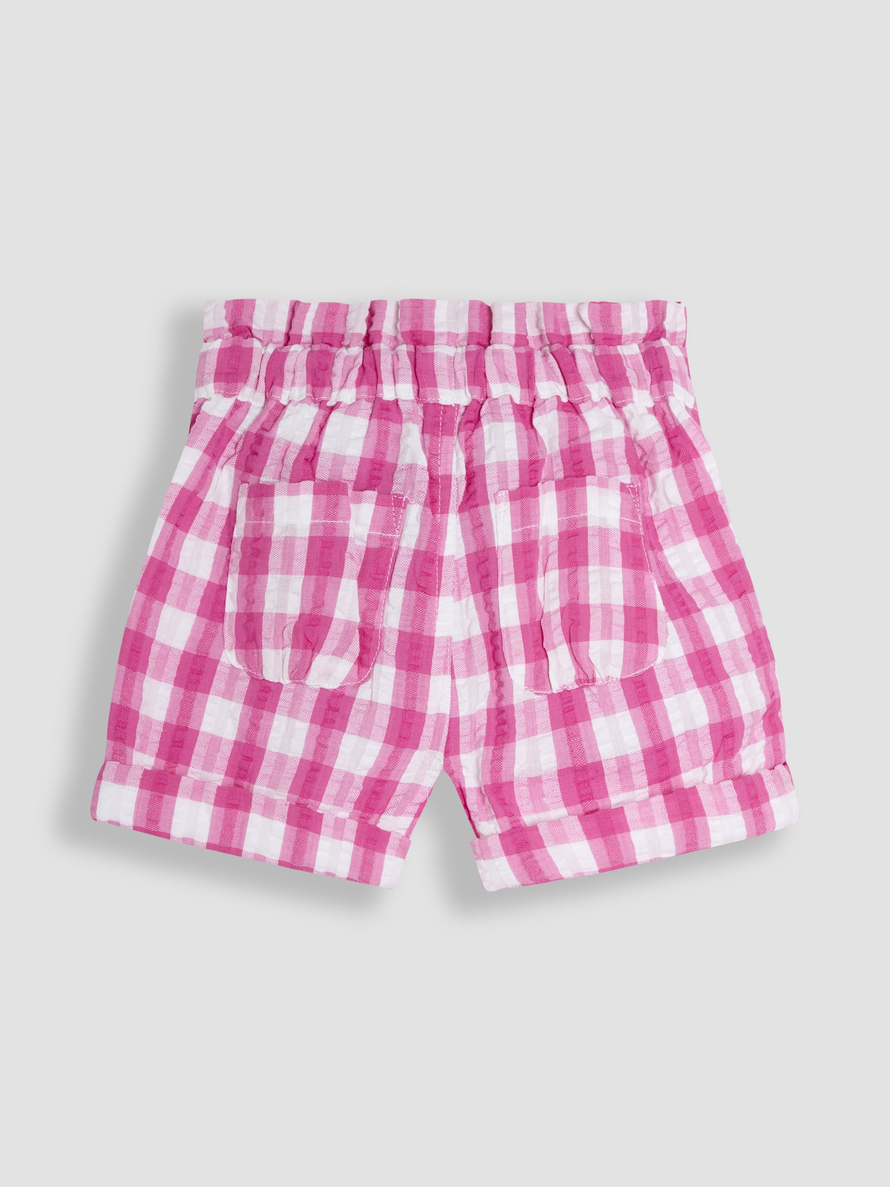 JoJo Maman Bébé shorts met Stropdas in de taille en omgeslagen zoom