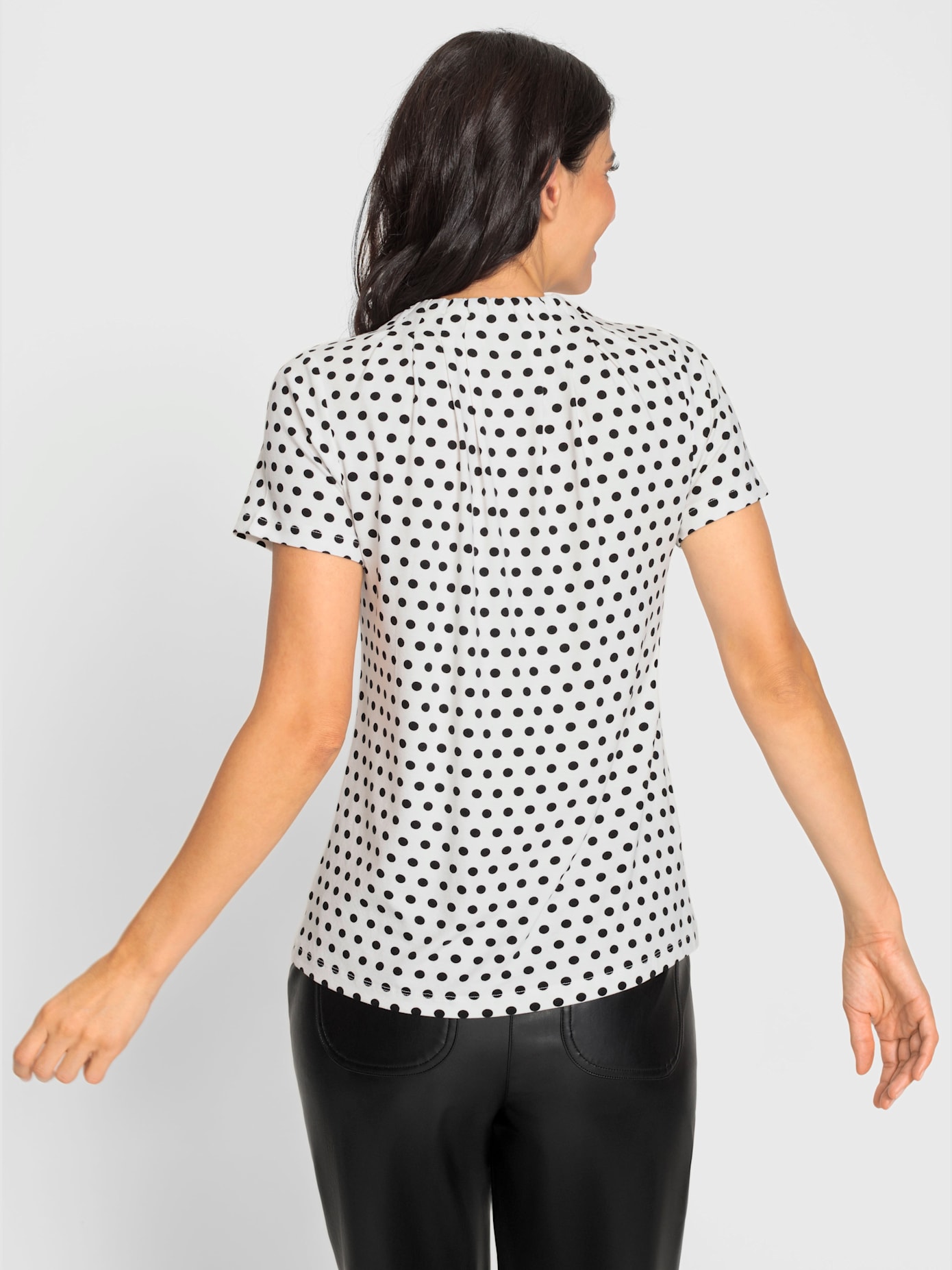 T-shirt motif petits pois tendance