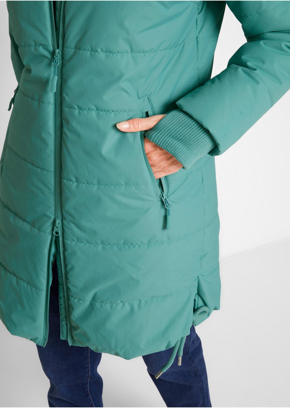Doudoune longue outdoor, imperméable