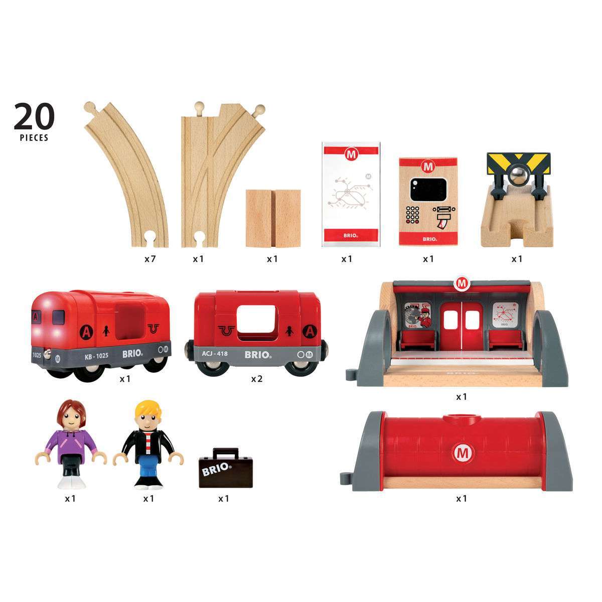 BRIO Spiel Metro Bahn Set