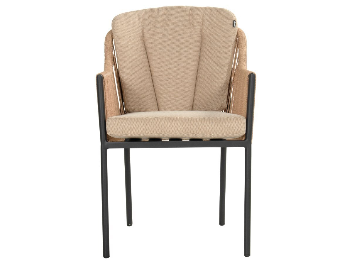 Hartman Cairo Twisted wicker dining tuinstoel - Black