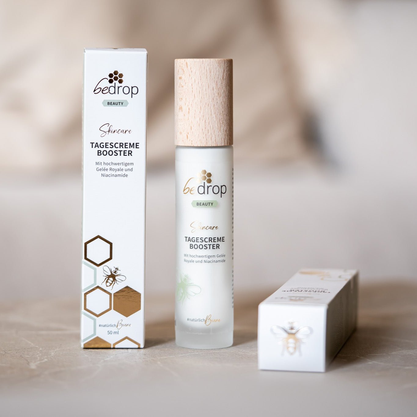 Vorteilsset: 3x TAGESCREME BOOSTER / Gesichtscreme mit hochwertigem Gelée Royale und Niacinamide - 50ml