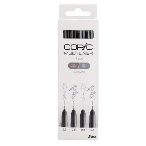 COPIC® Multiliner 4er-Set, grey