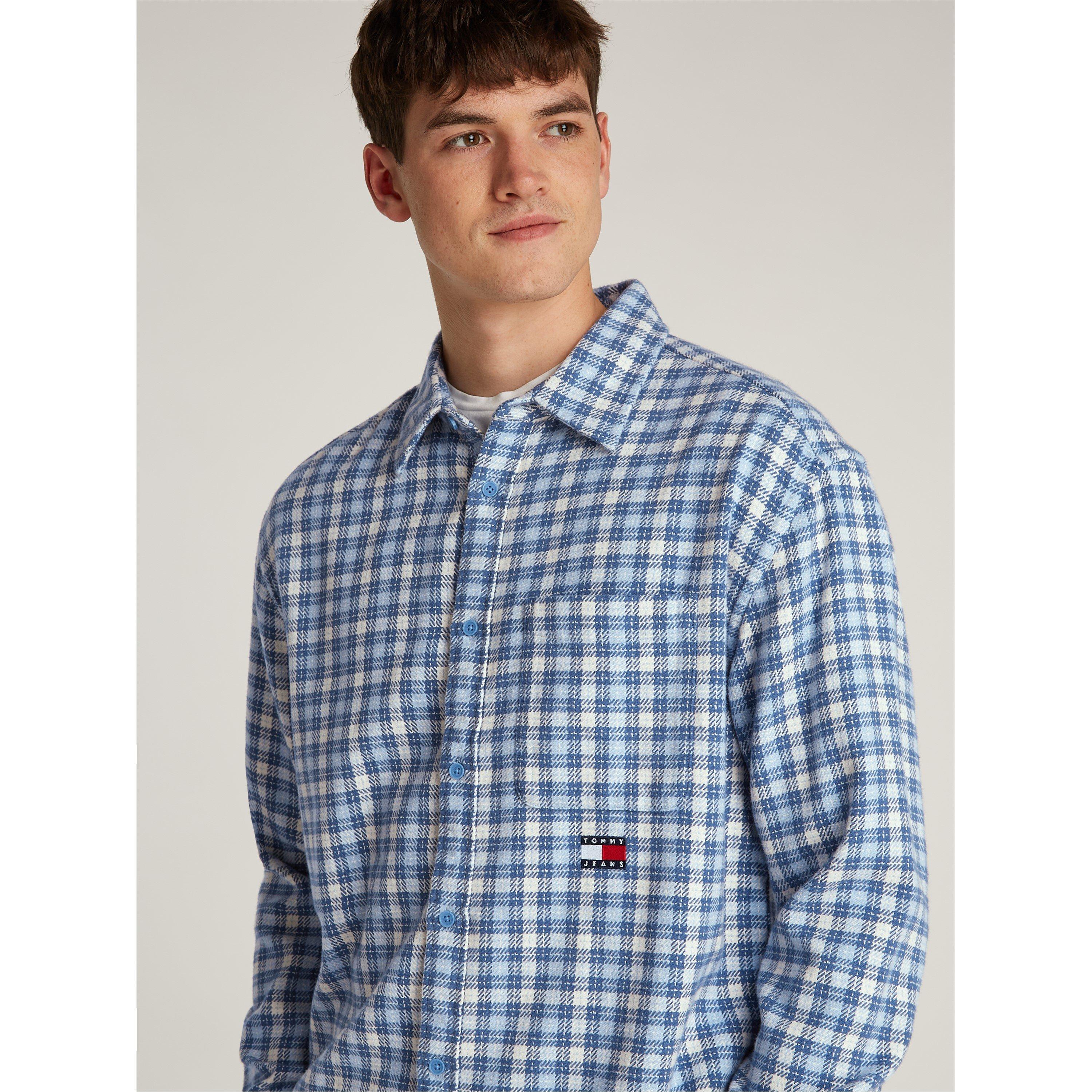 Tommy Jeans TJM BADGE FLANNEL SHIRT EXT