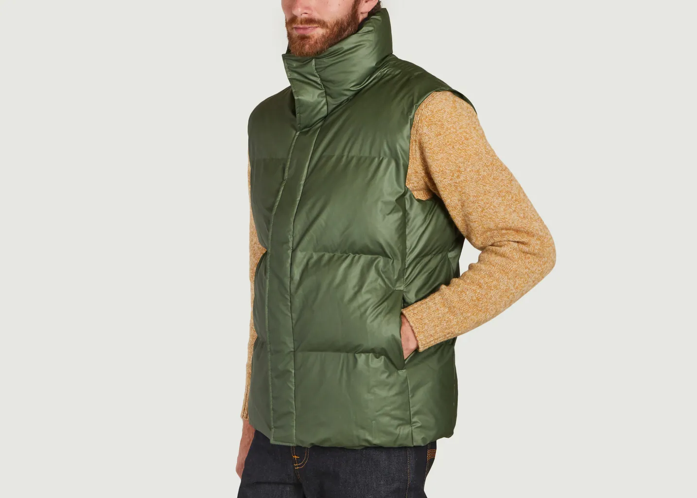 Doudoune courte sans manche coupe boxy Rains