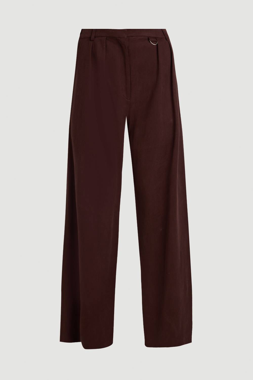 KarenMillen Pantalon Large Tailleur En Mélange Tencel