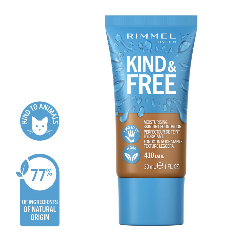 Rimmel KIND & FREE Vegan Foundation 410 Latte30 ml