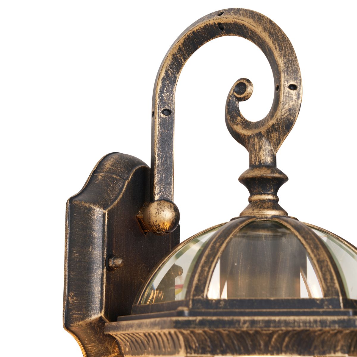 Klassieke buiten wandlamp antiek goud IP44 - Glasgow