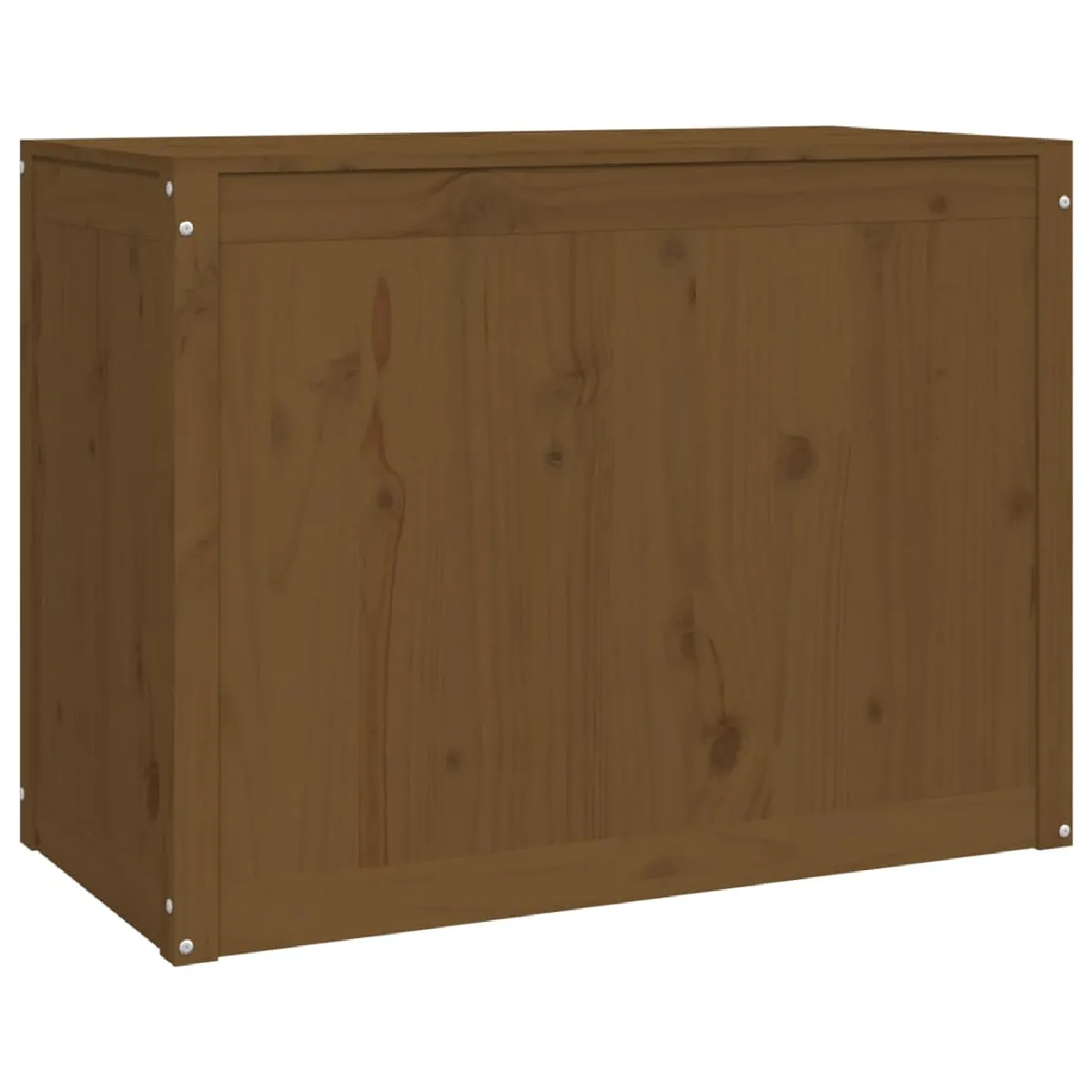 vidaXL Boîte à linge Marron Miel Bois