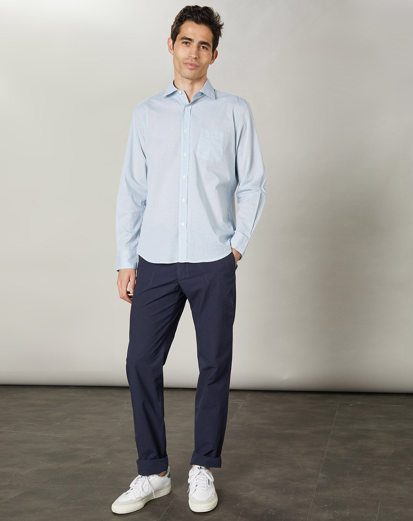 Hartford Chemise regular Paul verte