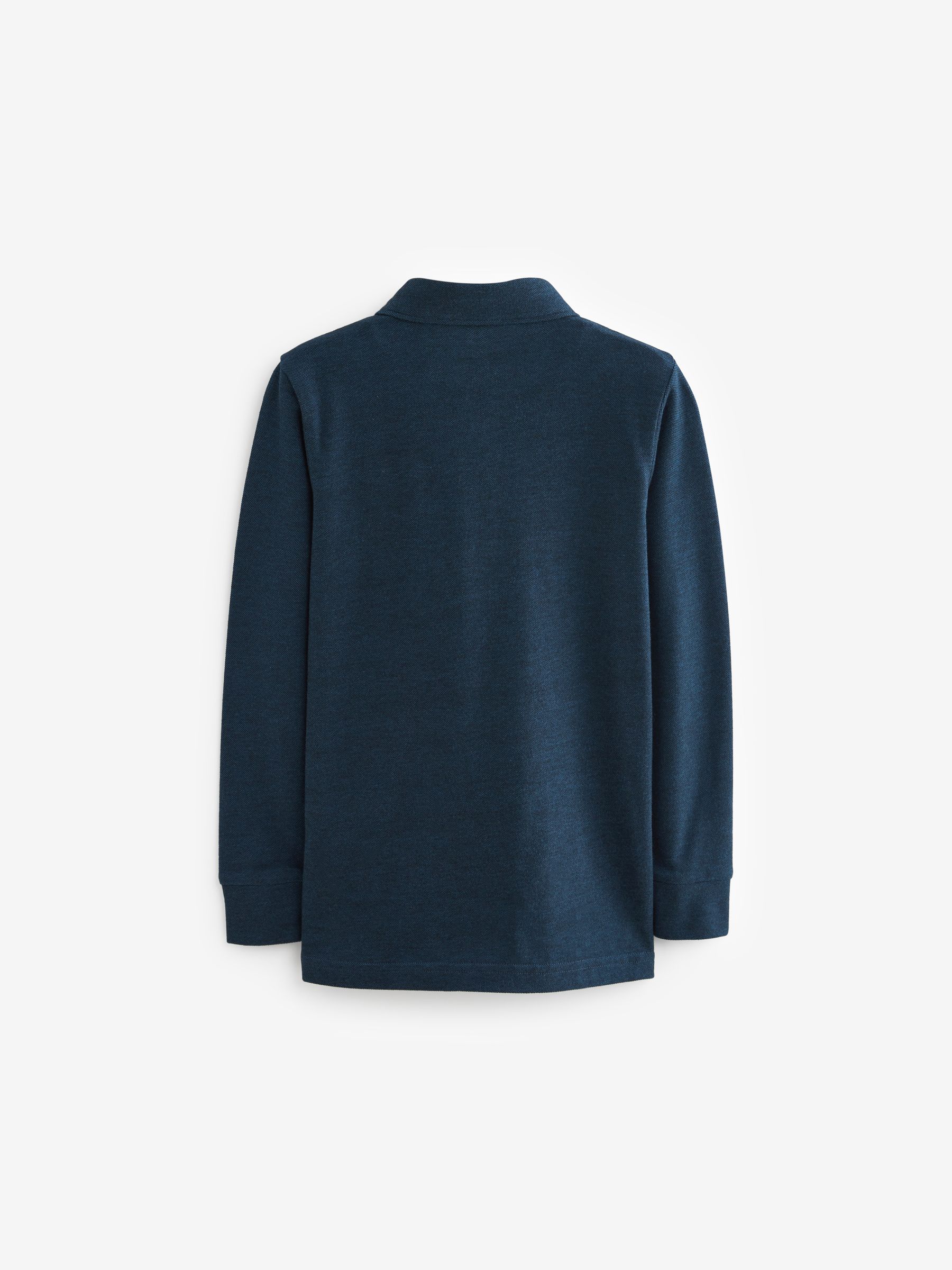 Donkerblauw - Poloshirt met lange mouwen (3 - 16 jr)