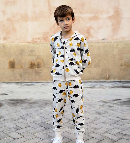 Mini Rodini Sweatpants - Mouse - Light Grey