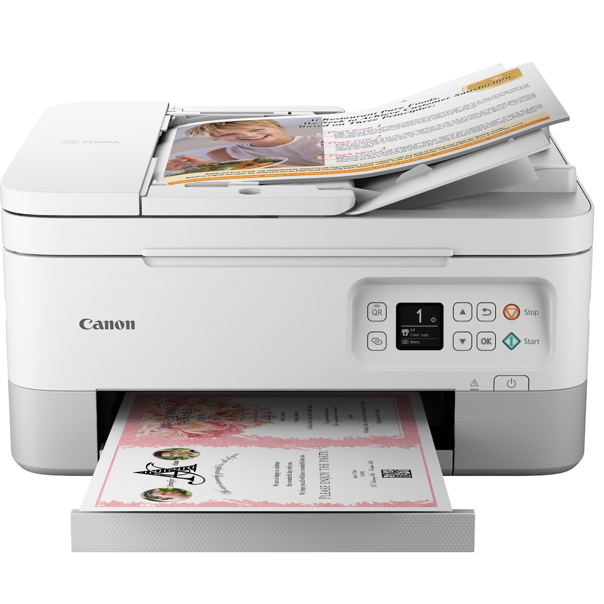 Canon Pixma TS7451i 3-i-1 inkjet-fargeskriver (hvit)