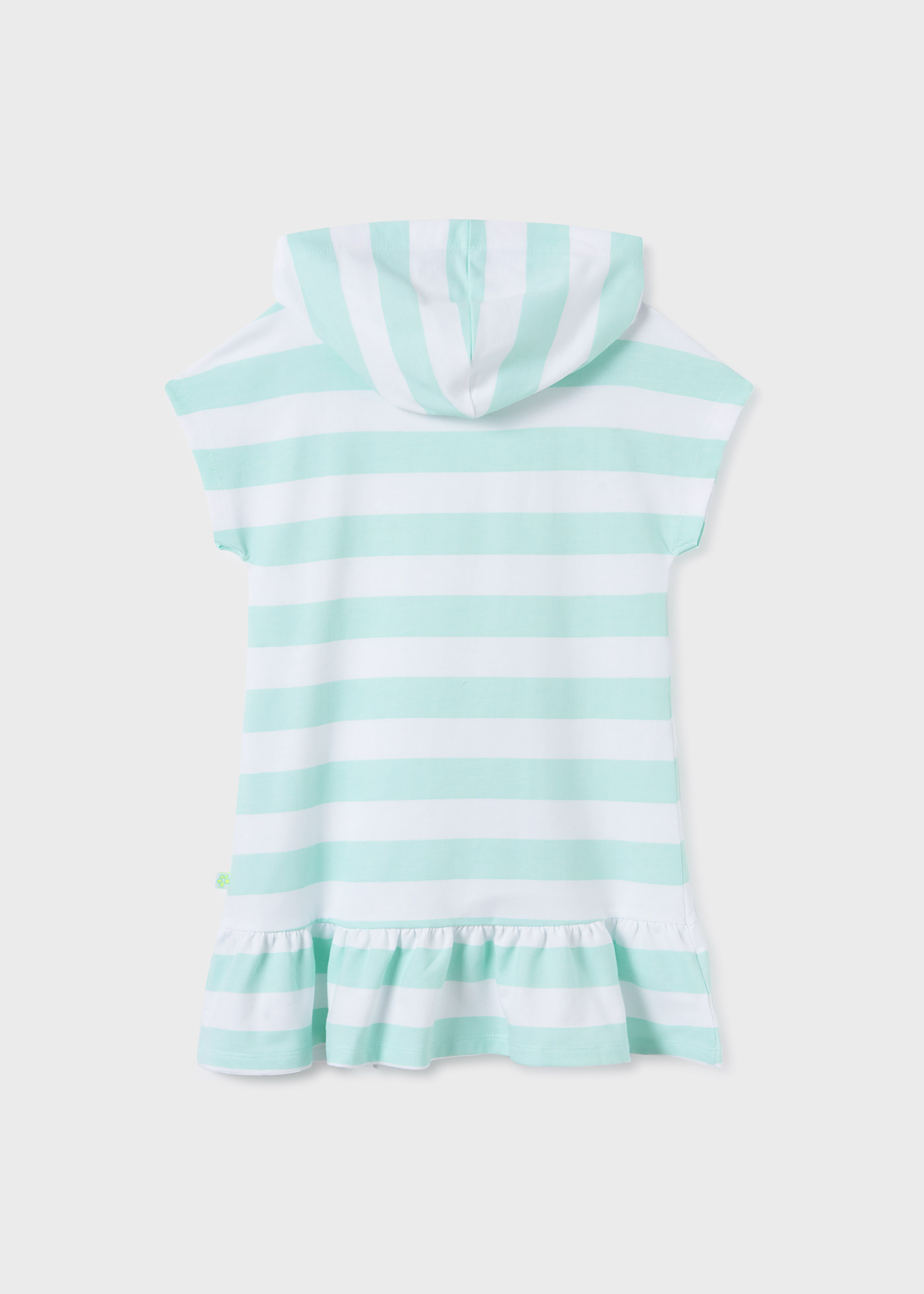 Vestido com capuz estampado para meninas