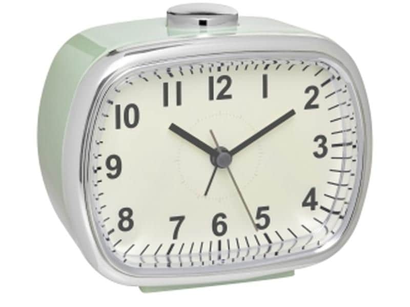 TFA Dostmann Analoger Wecker Retro, Mint Klassischer Wecker