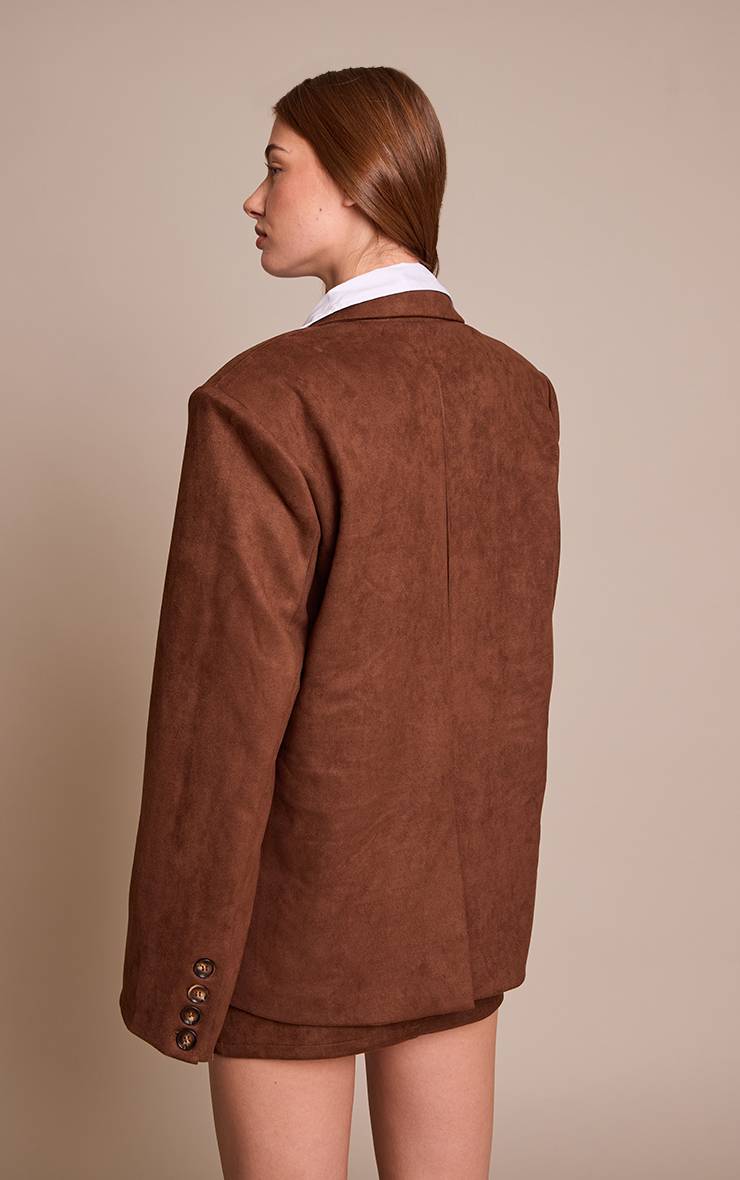 Chocolate Brown Jupe Mini Taille Mi-haute En Synthétique Coordonnée