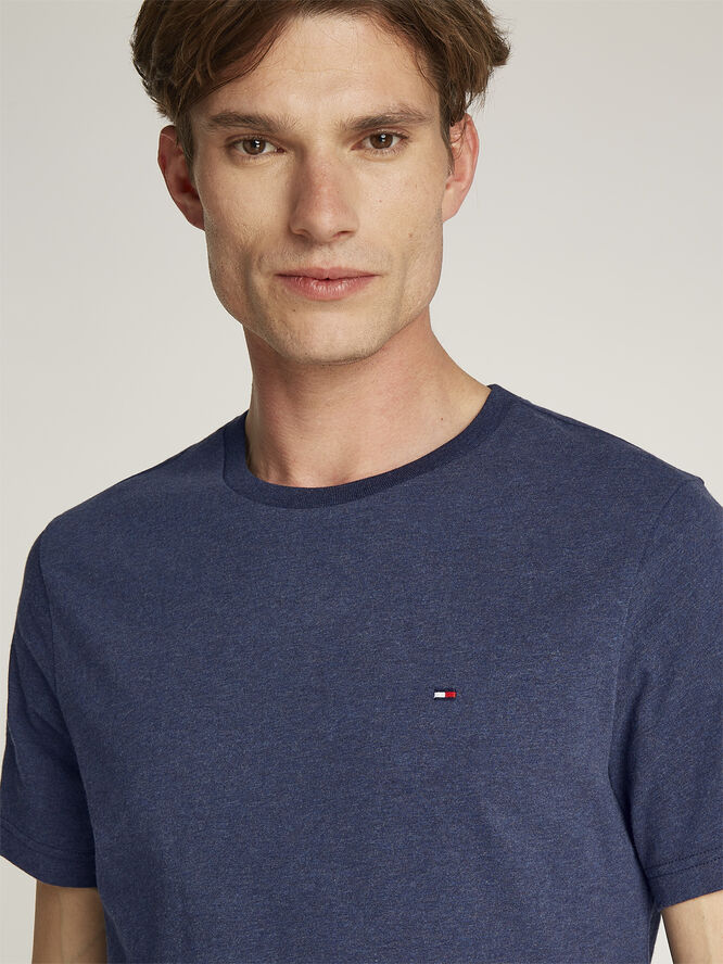 Tommy Hilfiger ESSENTIAL REG FIT HEATHER TEE Desert sky heather