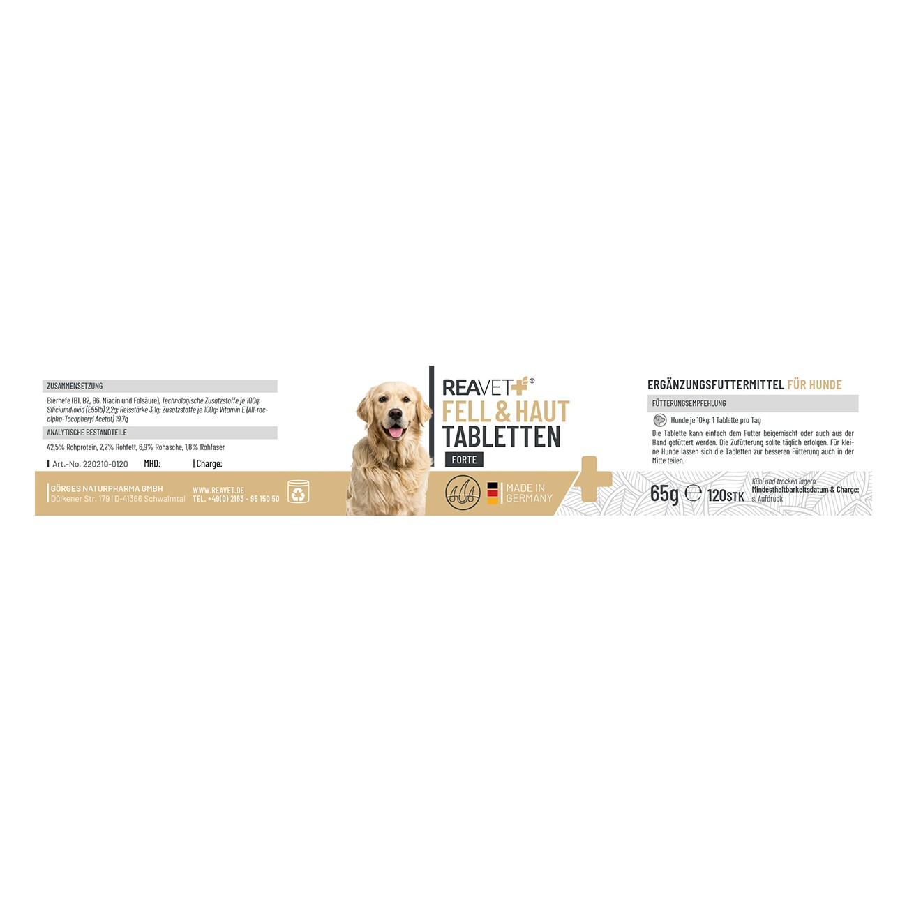 REAVET Fell & Haut Tabletten 120Stk