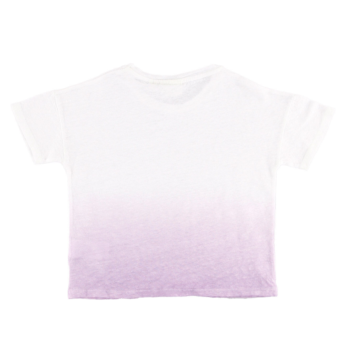 Hartford T-Shirt 100% Lin tie & dye Tenori blanc/parme