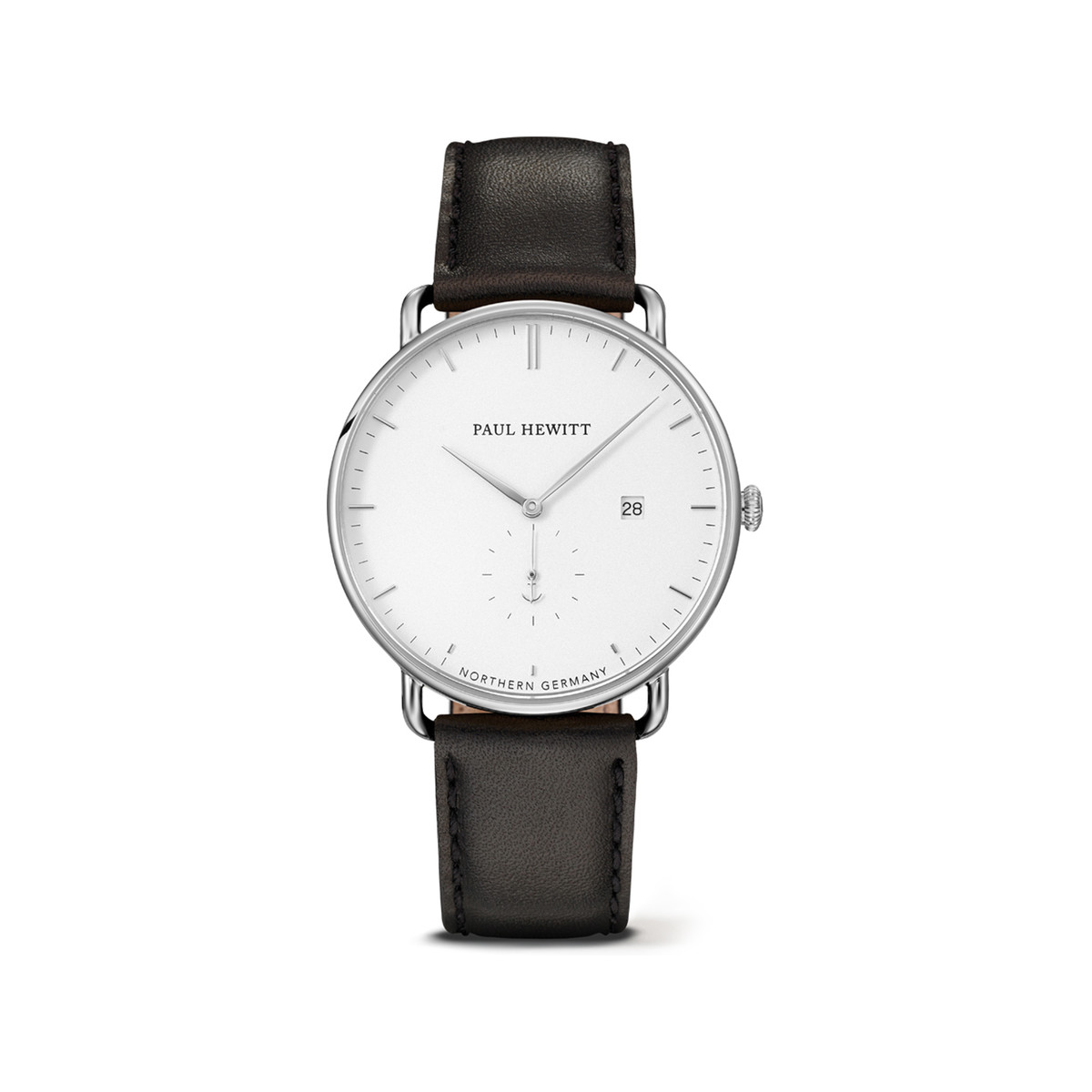 Montre Paul Hewitt homme acier cuir