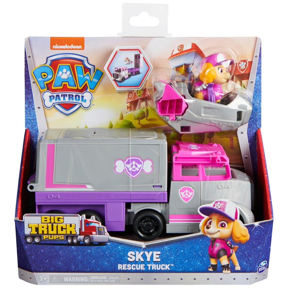 PAW Patrol, Big Truck Pup's Skye Verwandlungs-Spielzeug-Trucks mit Actionfigur