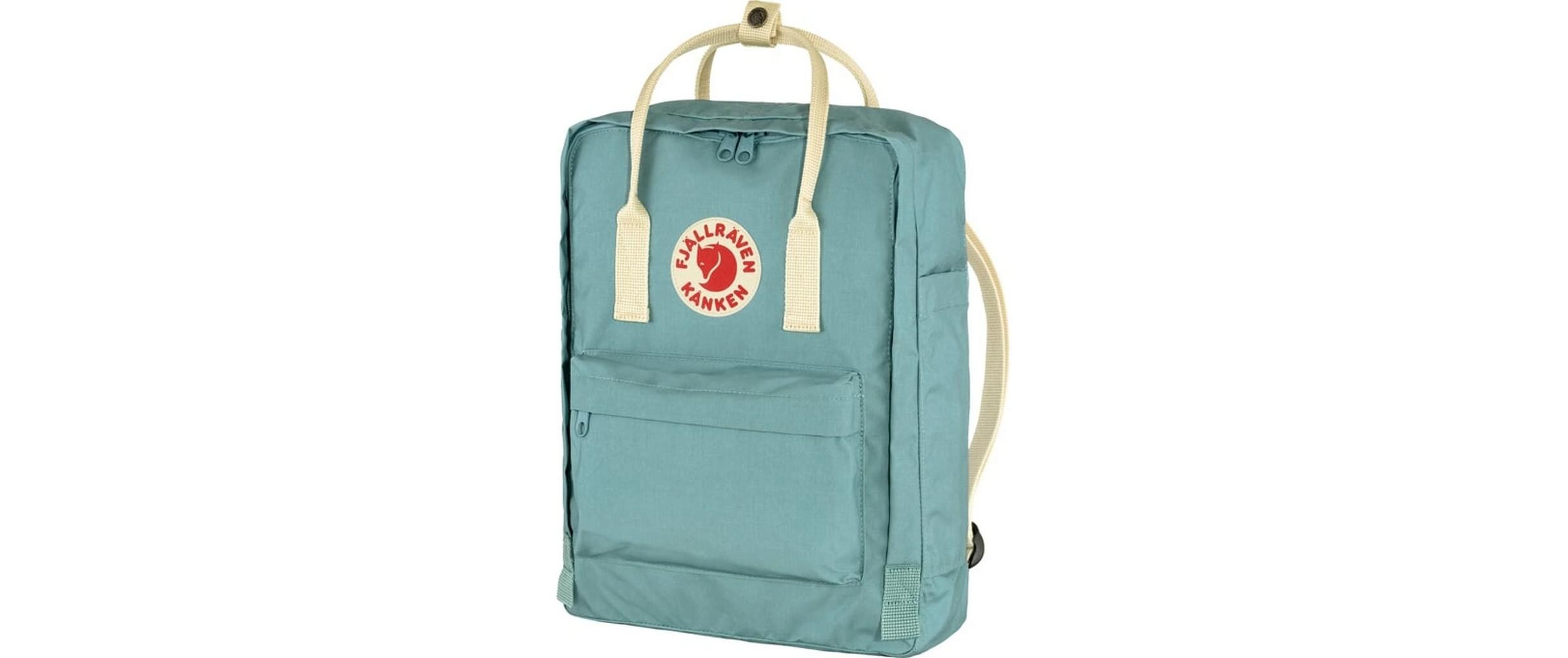 Freizeitrucksack Kanken 16 l, Beige/HellgrünLeichter Alltagsrucksack