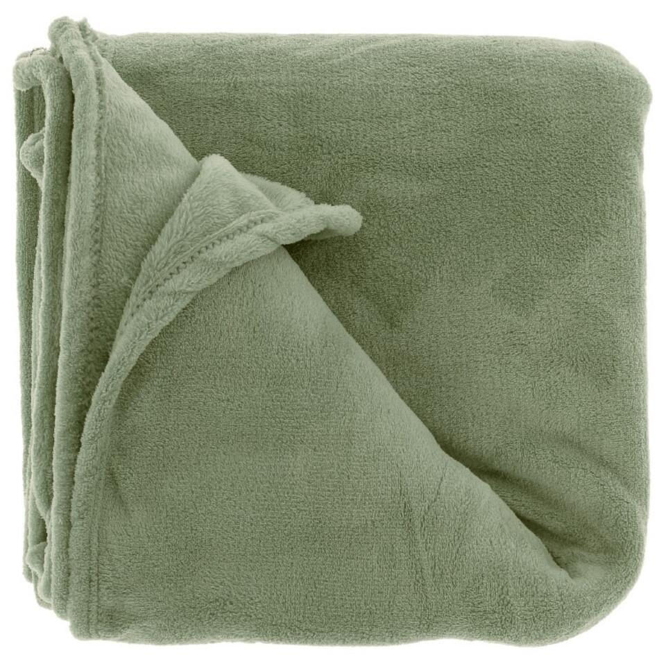 Unique Living - Plaid Claudi - 130x160cm - Tea Green