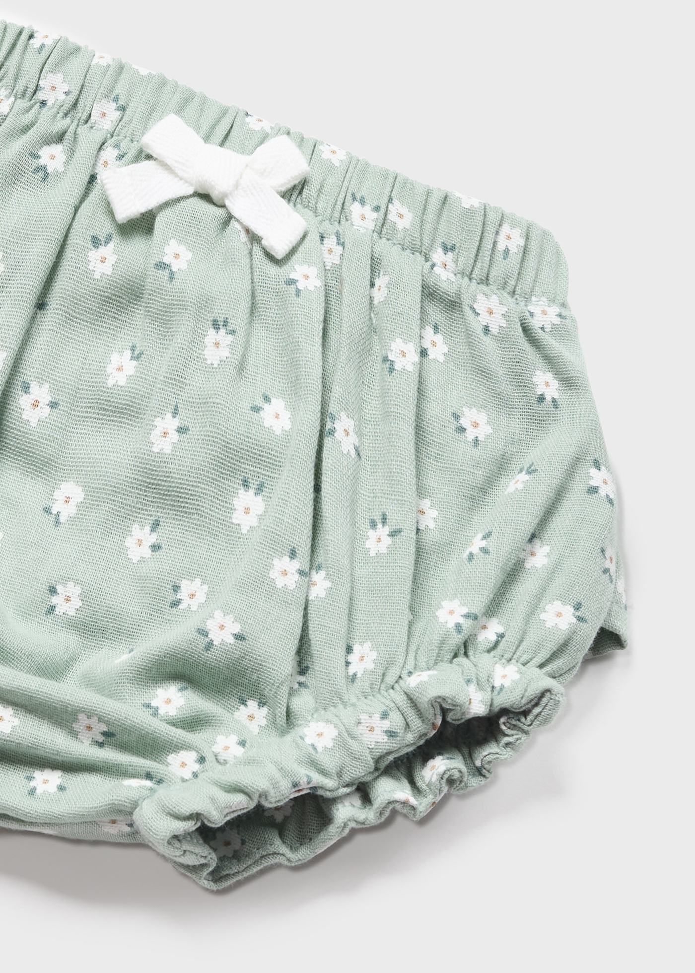 Conjunto de 2 peças em algodão sustentável para recém-nascidos.