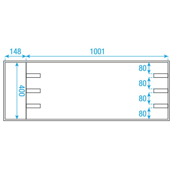 DAP D7039 flightcase voor 12x Sunstrip Active
