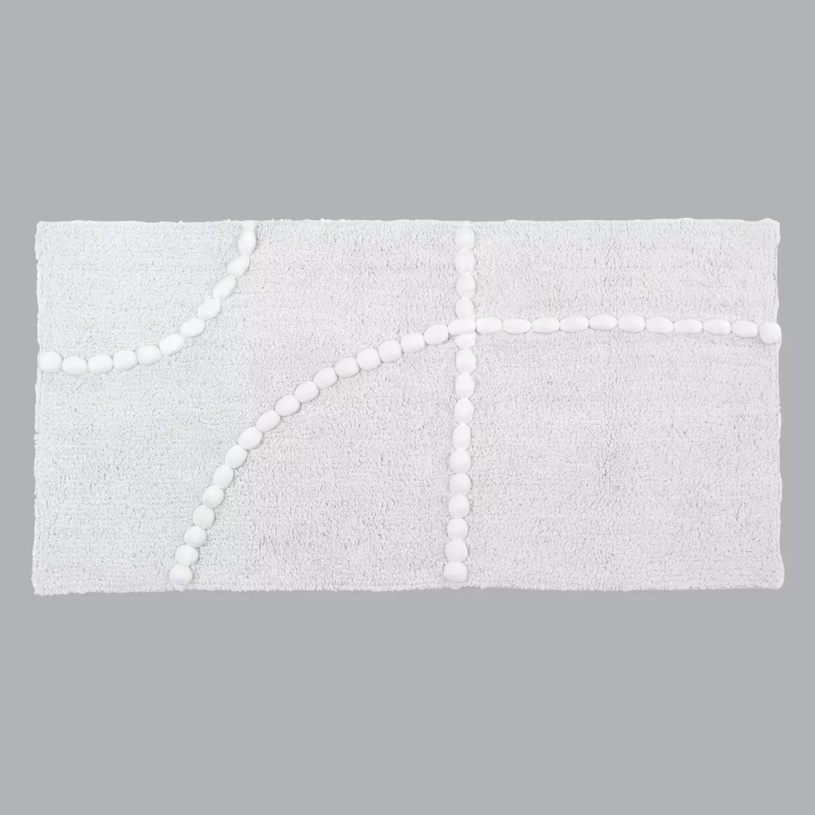 Tapis salon coton (45 x 90 cm) Leo Blanc