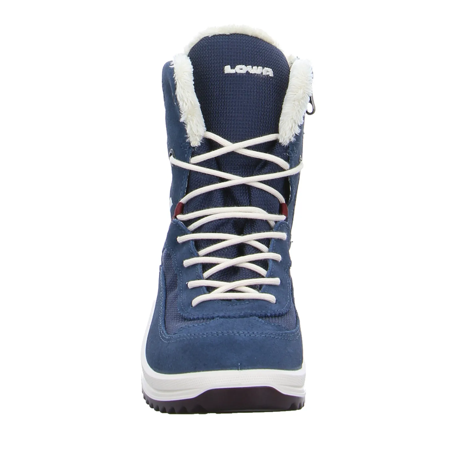 LOWA Mädchen-Snowboot Membrane Dunkelblau Textil  Winter-Sneaker, high