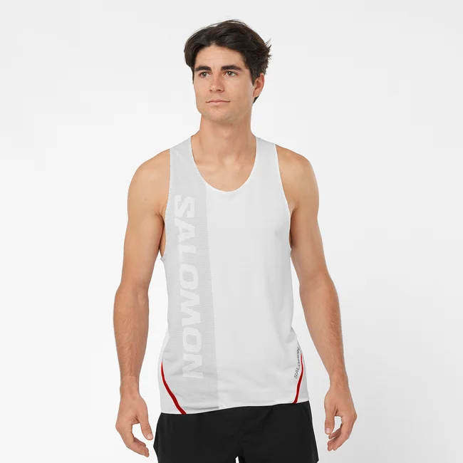 S/LAB SPEED  Tanktop Herren WHITE/DEEPBLACK